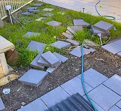 site preparation clearing garden ground