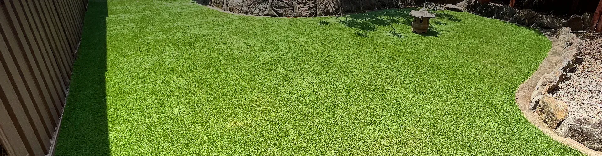 synthetic grass backyard garden