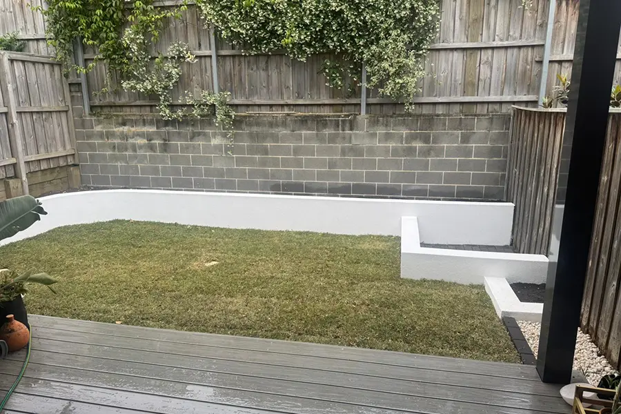 constructing perimeter retaining walls