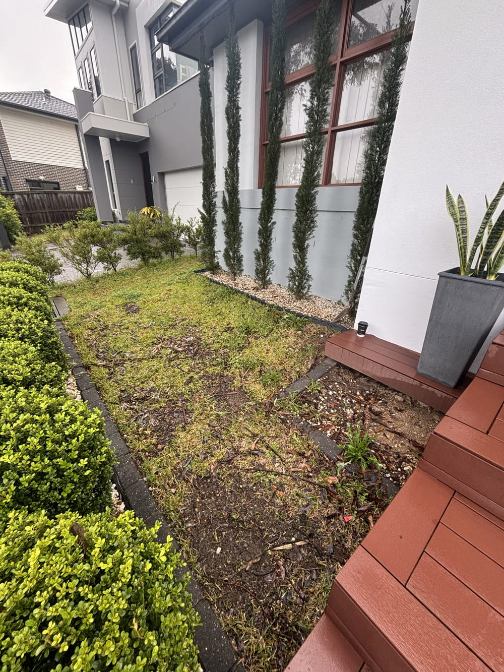 Before Synthetic Grass Photo - Pro Step Landscaping Sydney