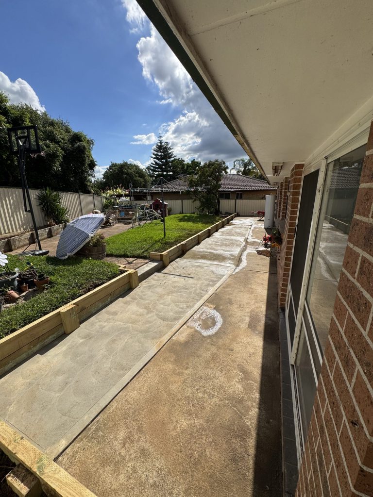 Complete backyard landscape transformation in Sydney by Pro Step Landscaping