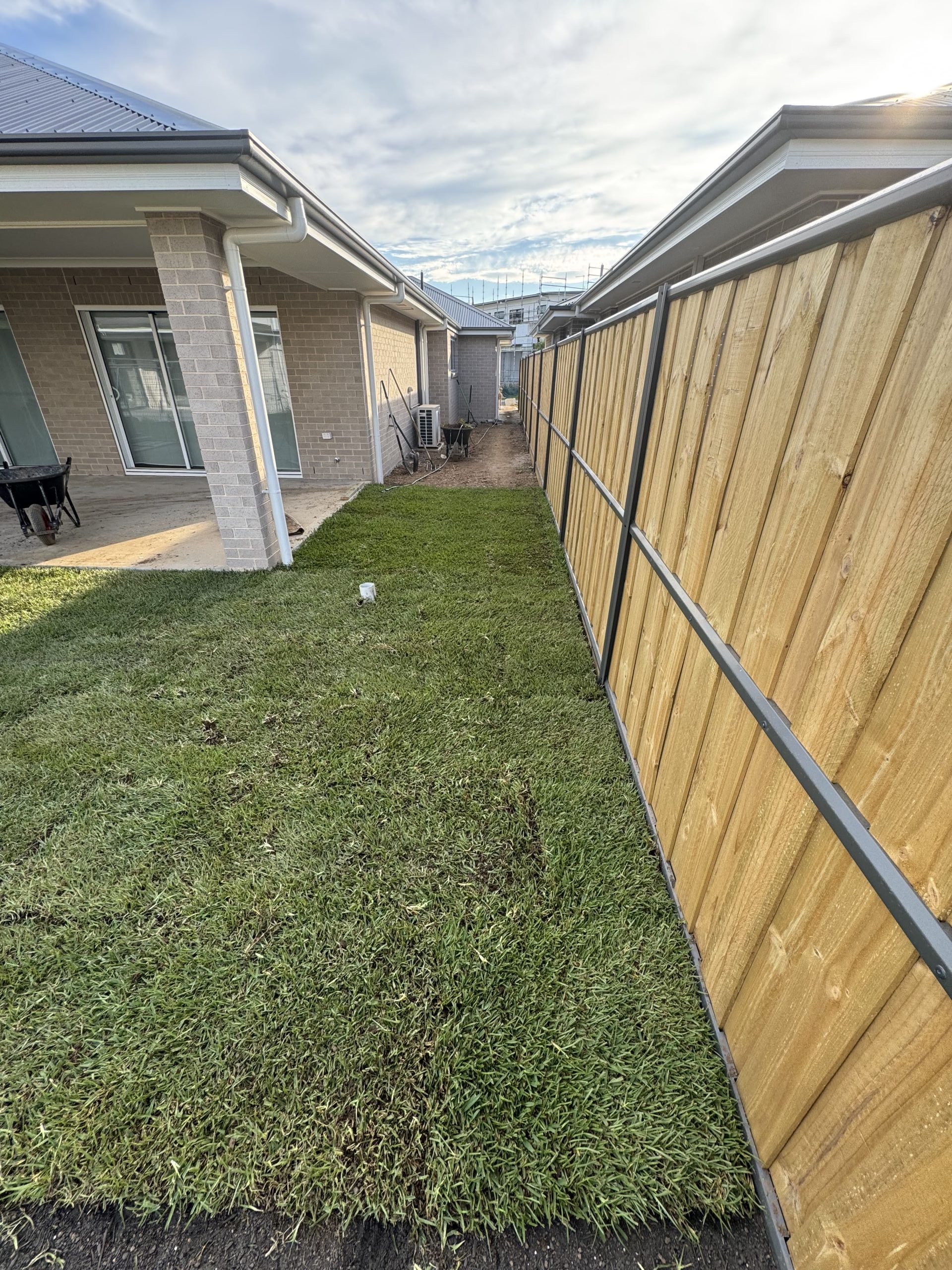 Natural turf installation in Sydney yard - Pro Step Landscaping